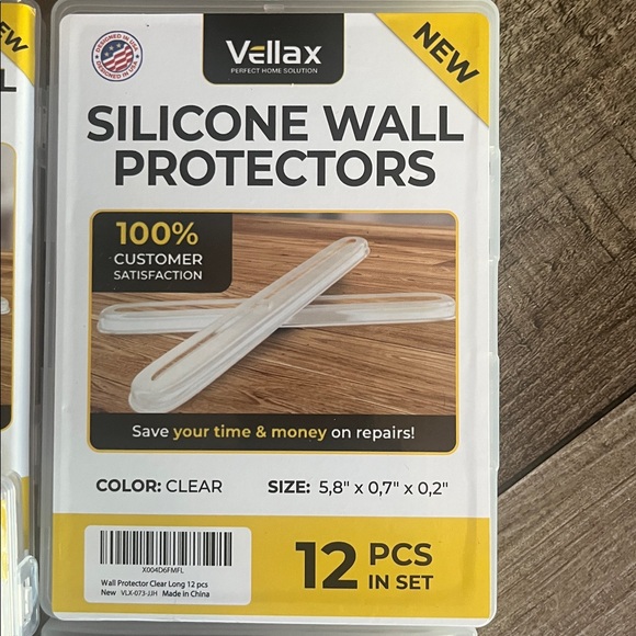 Lot of 9 Vellax Silicone Wall Protectors - Clear assorted sizes - Picture 4 of 4